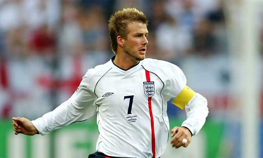 ผลงานกับทีมชาติอังกฤษ (England) ของ เดวิด เบ็คแฮม
